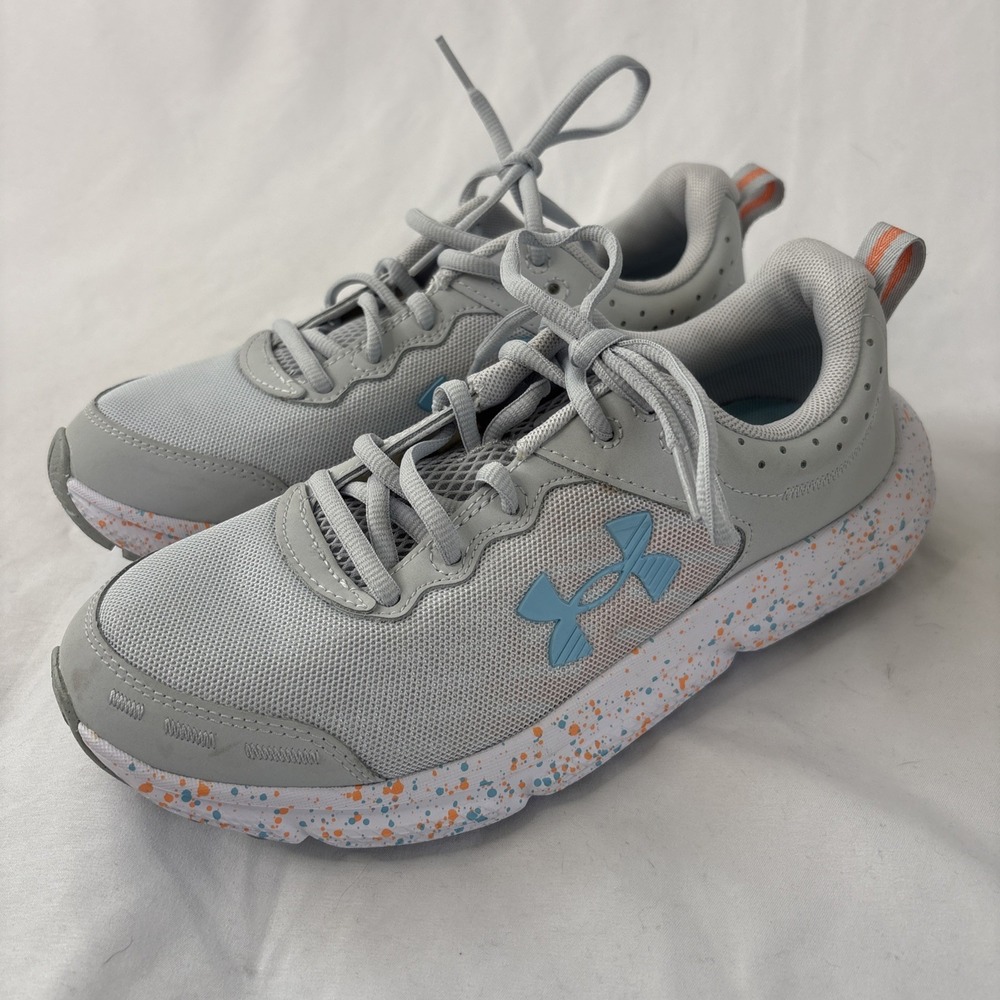 Under Armour Women's 8 Charged Assert 10 Paint Splatter Running Shoes 3027092